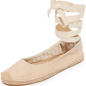 SOLUDOS ballet tie up flats